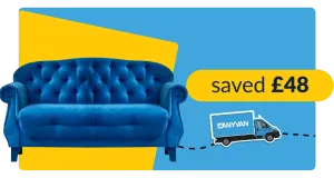 Simon's swanky sofa