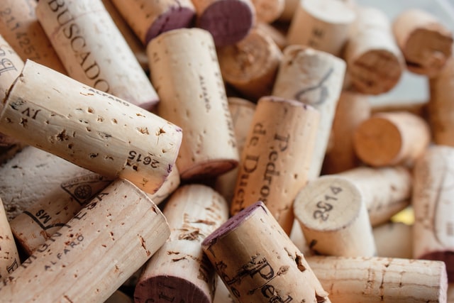 pile of wine corks