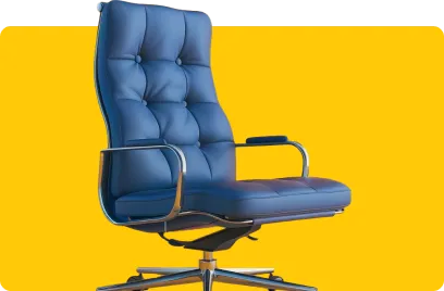 AnyVan helping with office removals in Birmingham shown through a desk chair image