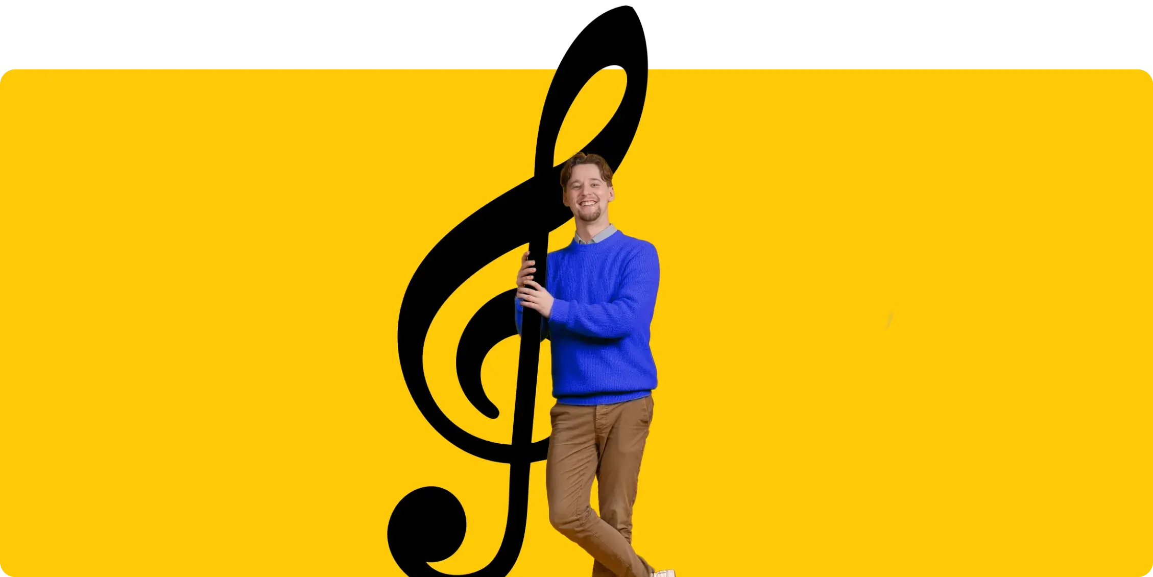 Image of an AnyVan transport provider holding a musical note 