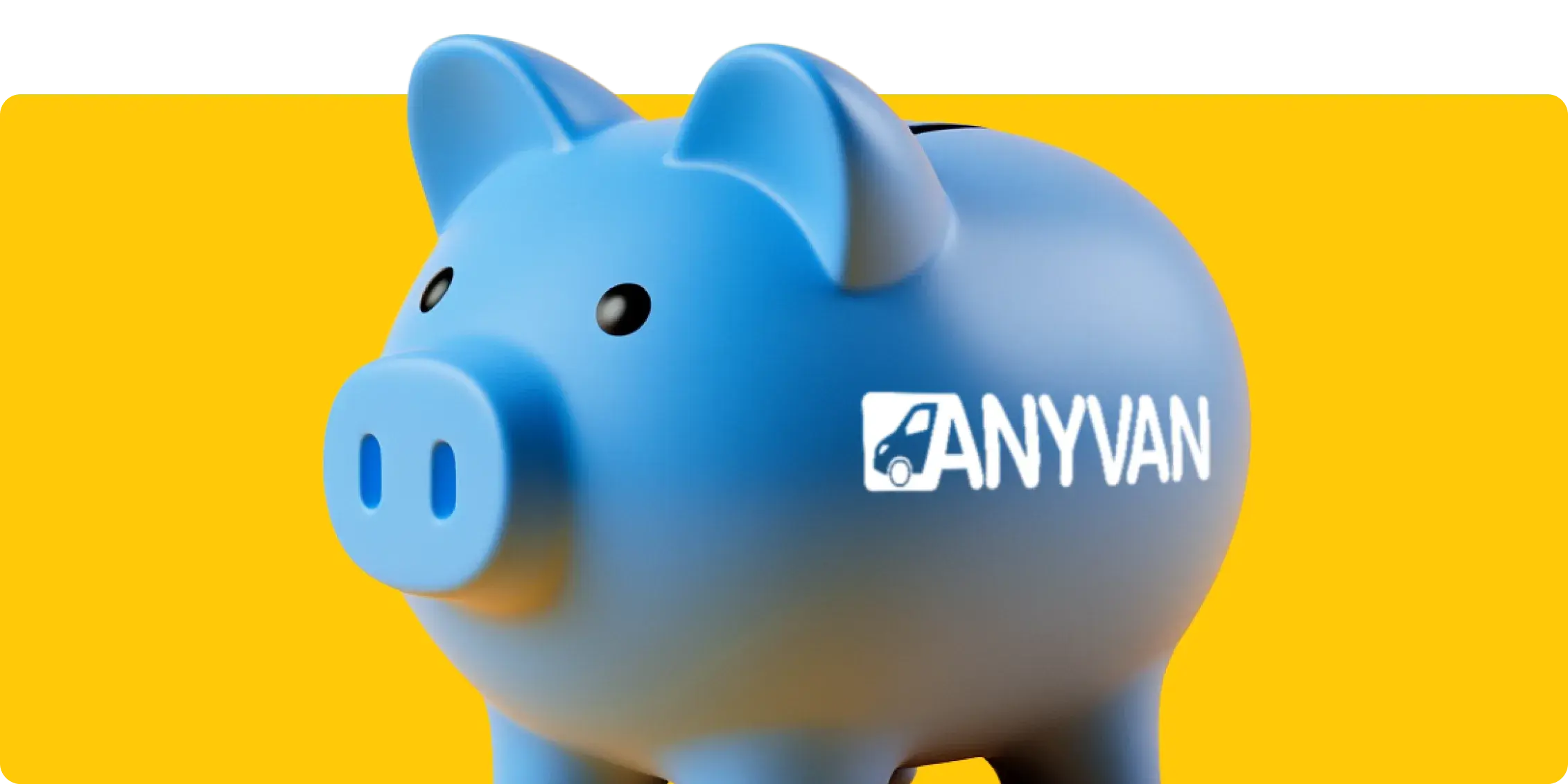 Image of a piggybank showing AnyVan's cheap moving services for students