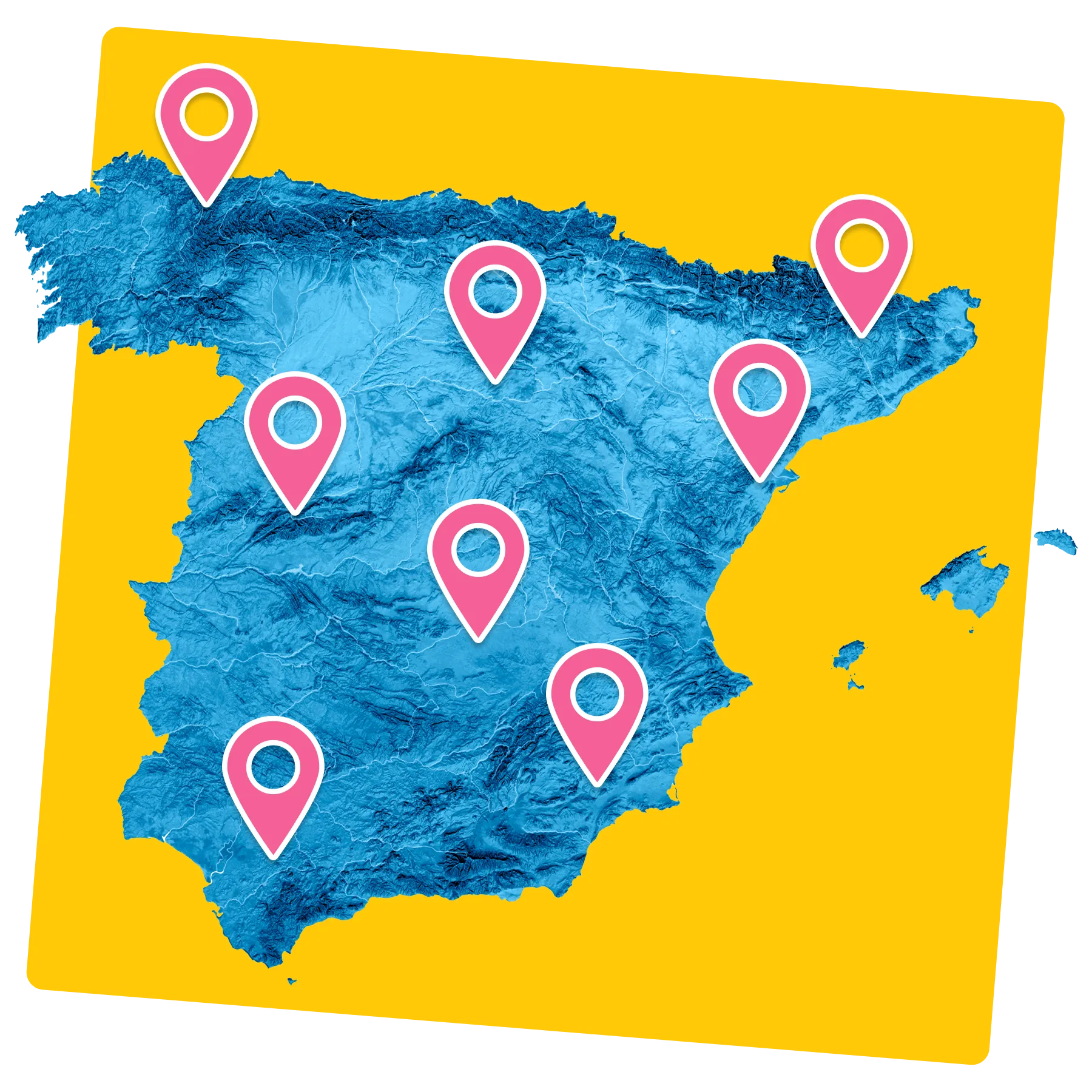 Instalaciones de almacenamiento de muebles de AnyVan por toda España: Barcelona, Madrid y más.